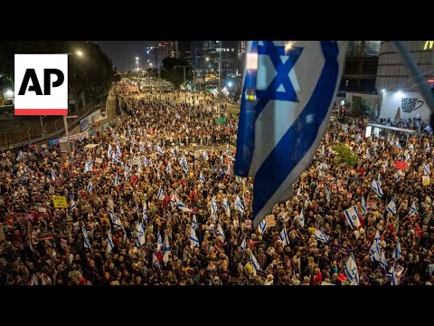 Thousands of Israelis in Tel Aviv demand cease-fire and Netanyahu’s resignation [Video]
