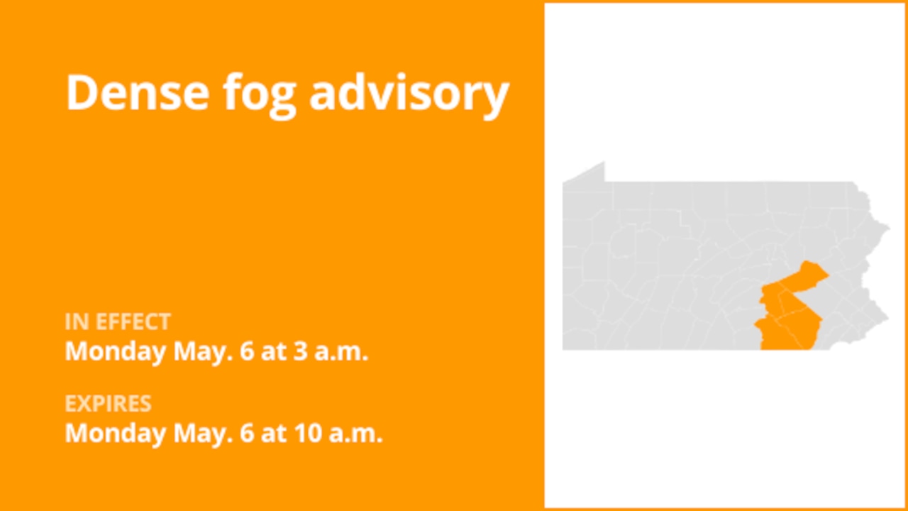 Central Pa. under a dense fog advisory until Monday morning [Video]