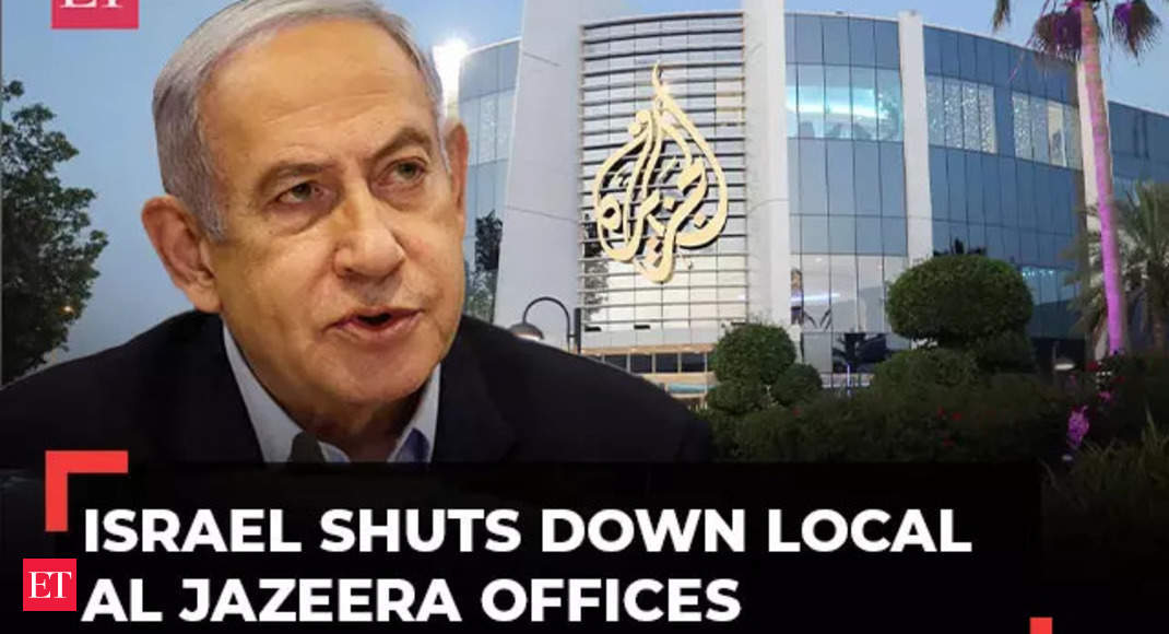 Al Jazeera: Israel orders shut down of Al Jazeera in the country, calls it ‘Hamas mouthpiece’ – The Economic Times Video