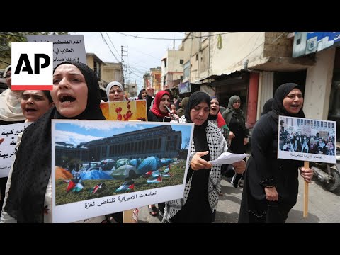 Demonstration held in Palestinian refugee camp in Lebanon [Video]