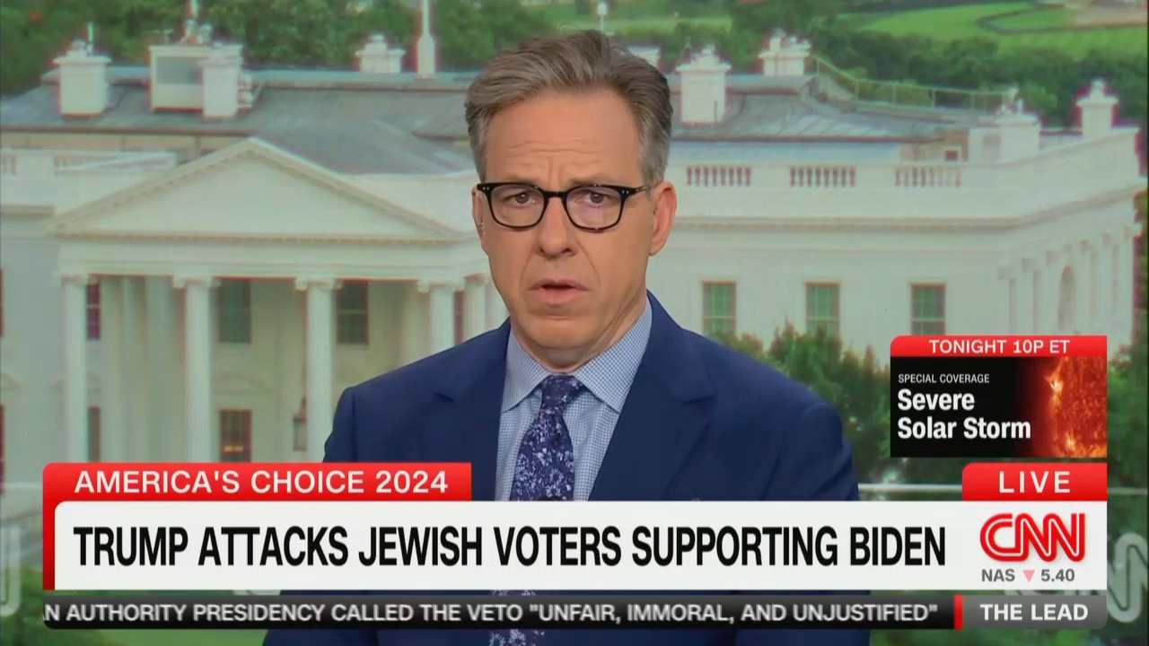 Tapper Slams Trump Over Comments on Jews Voting For Biden [Video]