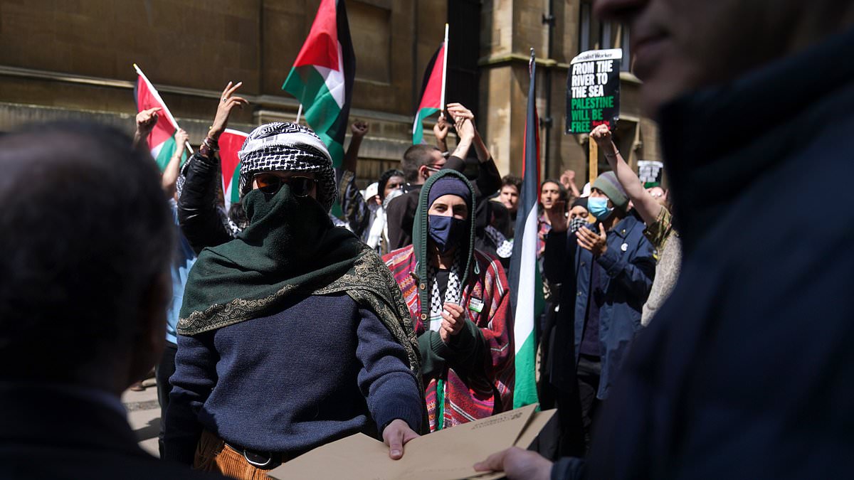 How I was stalked by a masked man, mocked, told I had ‘Jewish eyes’ and publicly vilified by a baying mob when I visited the pro-Palestinian university protest camps that have terrified Jewish students [Video]
