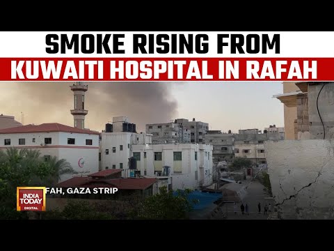 Israel Gaza War: Smoke Rising From The Direction Of The Kuwaiti Hospital In Rafah [Video]