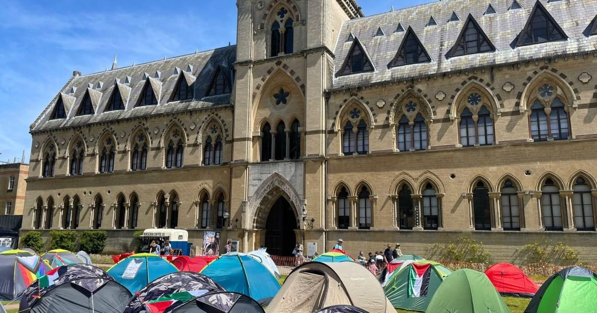 Oxford locals rally around student pro-Palestine encampment | UK News [Video]
