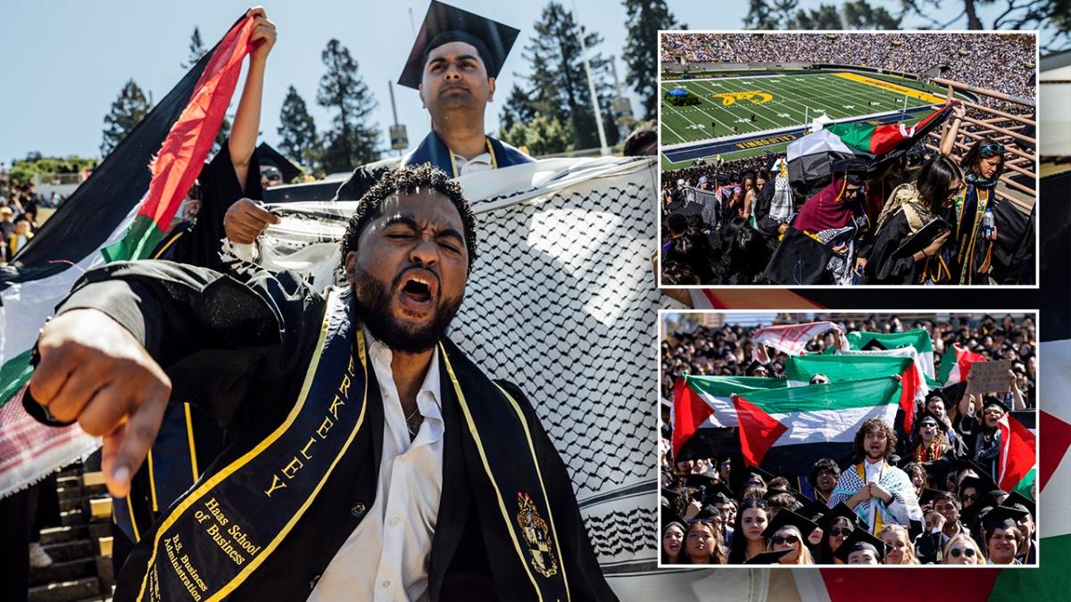 University of California-Berkeley grads disrupt commencement with anti-Israel protests [Video]