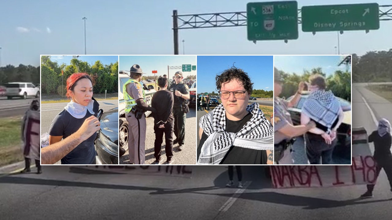 FL police arrest 3 anti-Israel agitators who blocked lanes near Disney World [Video]