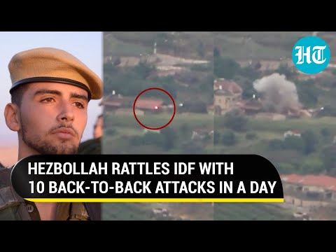 Iran-linked Hezbollah Pounds Israel Army HQ With Burkan Missiles, Drones; Soldier Killed | Watch [Video]