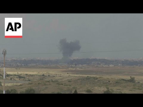 Smoke rises over the Gaza skyline as Israel continues its military operations [Video]
