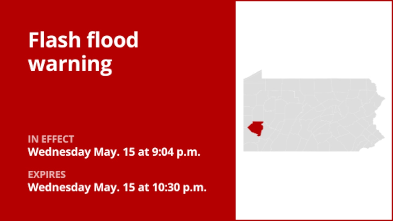 Update: Allegheny County under a flash flood warning Wednesday night [Video]