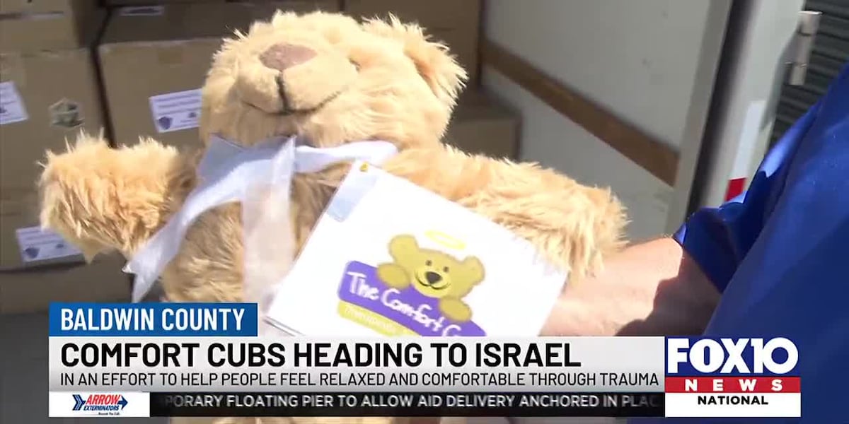 Therapeutic Comfort Cubs teddy bears heading to Israel [Video]