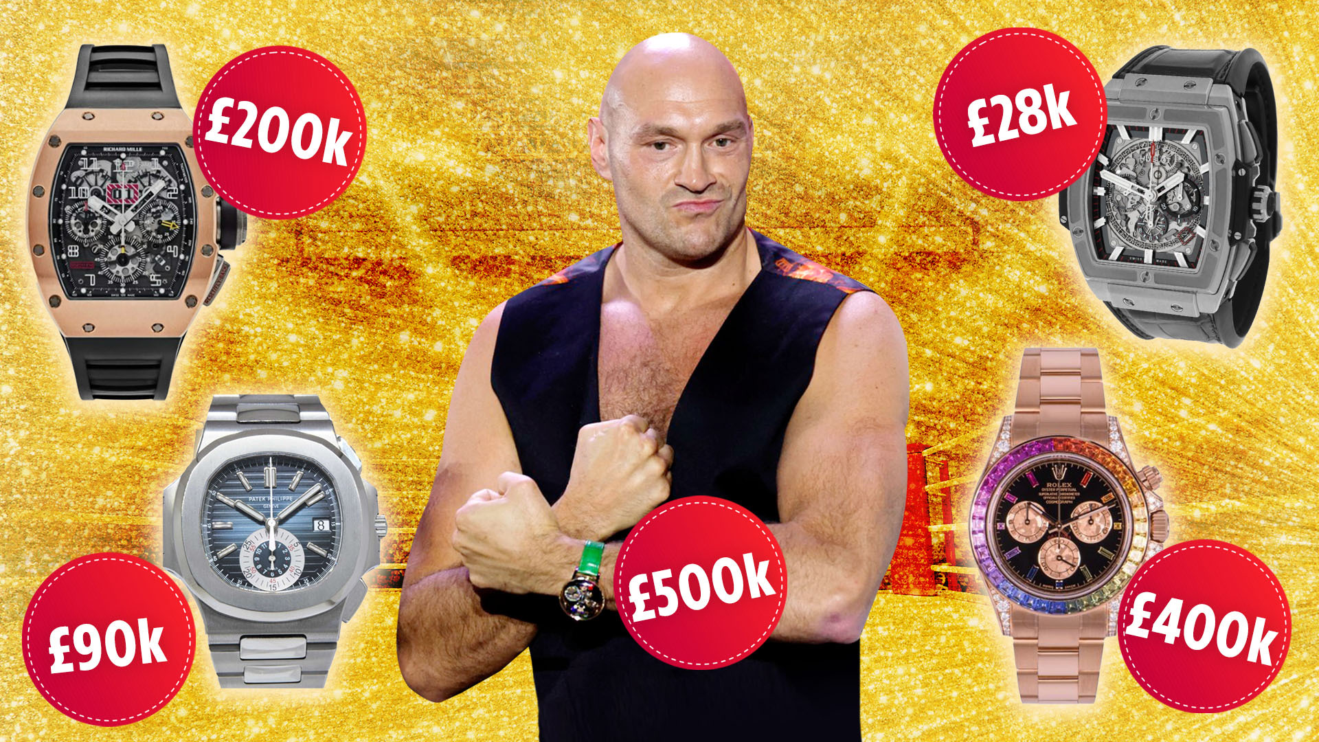 Tyson Fury’s insane watch collection, from a 500k ‘Ring of Fire’ timepiece to a Richard Mille worn by Felipe Massa [Video]