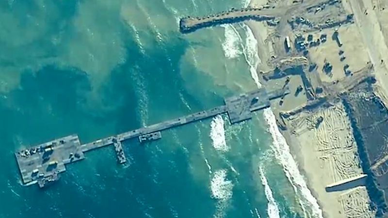 US uses floating pier to deliver aid to Gaza [Video]