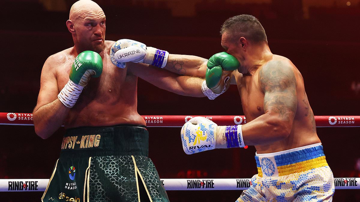 Tyson Fury sensationally claims Ukrainian Oleksandr Usyk was awarded split decision in world heavyweight title fight ‘because his country is at war’ as Gypsy King insists HE won the fight [Video]