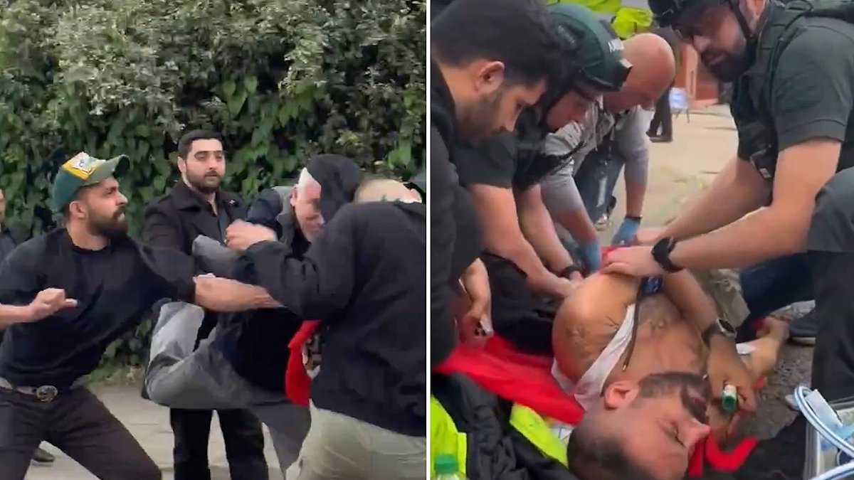 Four people injured and one arrested as Iranian government supporters and dissidents clash at event to mark the death of President Ebrahim Raisi in north London [Video]