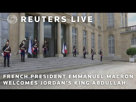 LIVE: French President Emmanuel Macron welcomes Jordan’s King Abdullah and Queen Rania at the Ely… [Video]
