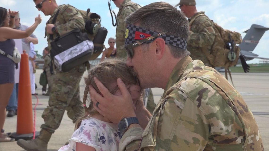 Memphis families welcome home deployed National Guard airmen [Video]