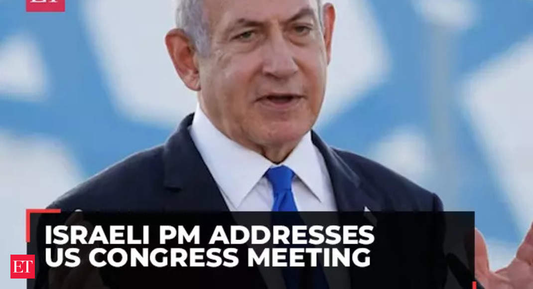 Israeli PM Benjamin Netanyahu addresses joint meeting of US Congress | LIVE | Gaza War – The Economic Times Video