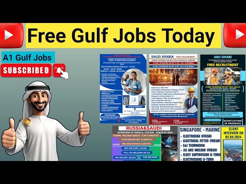 Latest free gulf jobs today, gulf job vacancy 2024, dubai jobs, gulf jobs july 2024, gulf interviews [Video]