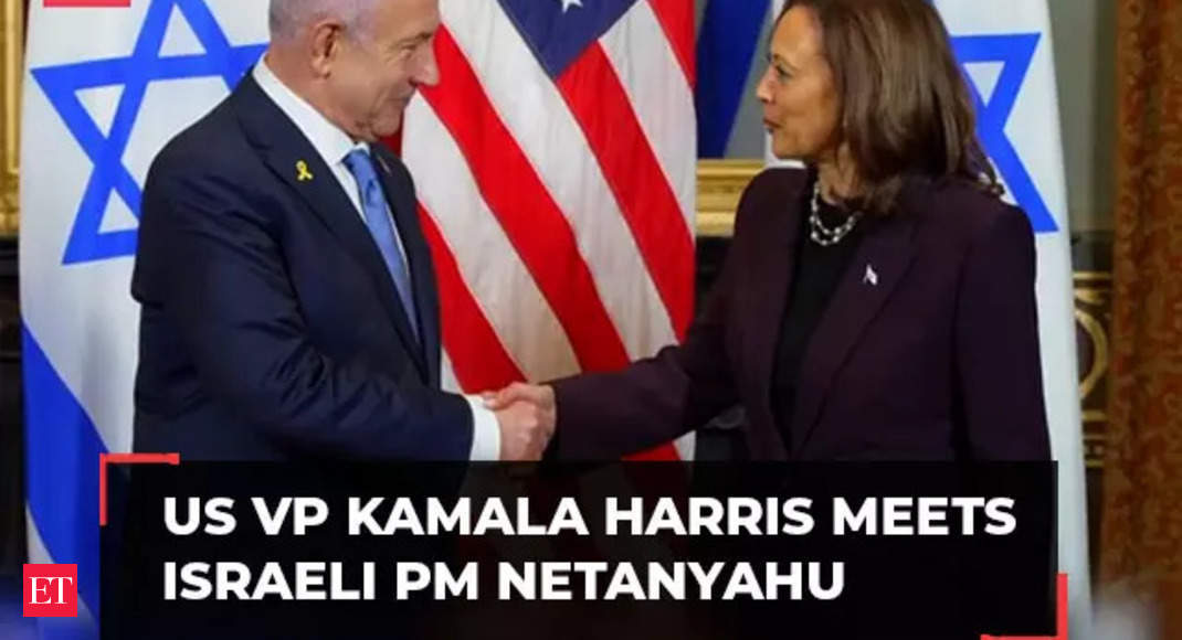 US: Kamala Harris and Benjamin Netanyahu meet in VP’s ceremonial office – The Economic Times Video