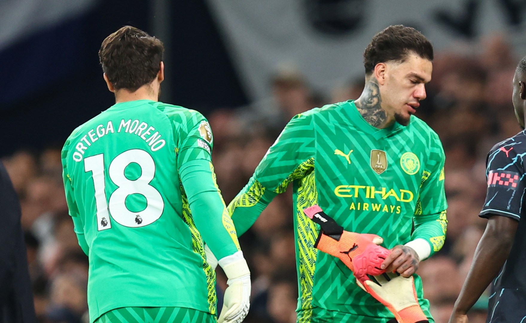 ‘Completely false’ – Ederson hits out at reports he has been ‘affected’ by praise of Man City teammate Stefan Ortega [Video]